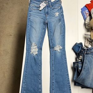 American Eagle high-rise skinny kick 00 short 24w